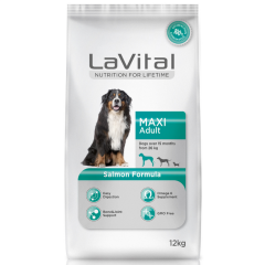 LaVital Maxi Adult Somonlu Büyük Irk Yetişkin Köpek Maması 15 Kg