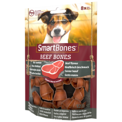 SmartBones Beef Bones Sığır Etli Düğüm Köpek Ödül Kemiği Mini 8 Li 128 G