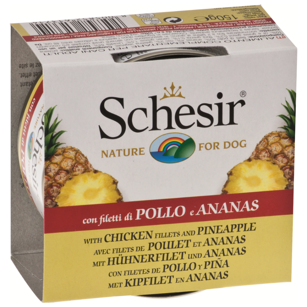 Schesir Dog Fruit Tavuk Ve Ananaslı Köpek Konservesi 150 Gr