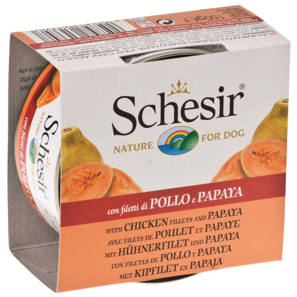 Schesir Dog Fruit Tavuk Ve Papayalı Köpek Konservesi 150 Gr