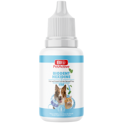 Bio PetActive Biodent Hexidine Kedi Ve Köpekler İçin Ağız Ve Diş Bakım Ürünü 50 Ml