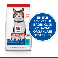 ﻿Hill's SCIENCE PLAN Ton Balıklı +7 Yaşlı Kedi Maması 1.5 Kg