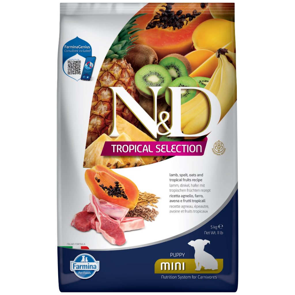 N&D Tropical Selection Kuzu Etli Mini Puppy Yavru Köpek Maması 5 Kg