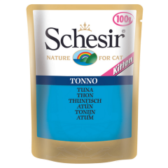 Schesir Cat Kitten Ton Balıklı Pouch Yavru Kedi Yaş Maması 100 Gr