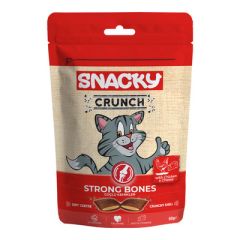 Snacky Crunch Strong Bones Güçlü Kemikler Peynir Tavuk Kedi Ödülü 60 Gr