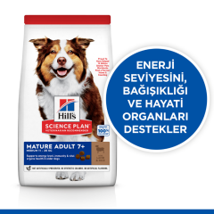 Hill's SCIENCE PLAN Kuzulu ve Pirinçli Orta Irk +7 Yaşlı Köpek Maması 14 Kg