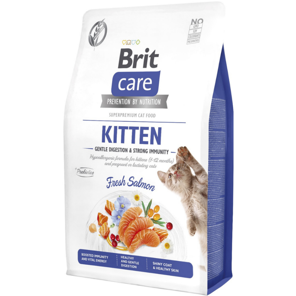 Brit Care Kitten Gentle Digestion & Strong Immunity Somonlu Tahılsız Yavru Kedi Maması 7 Kg