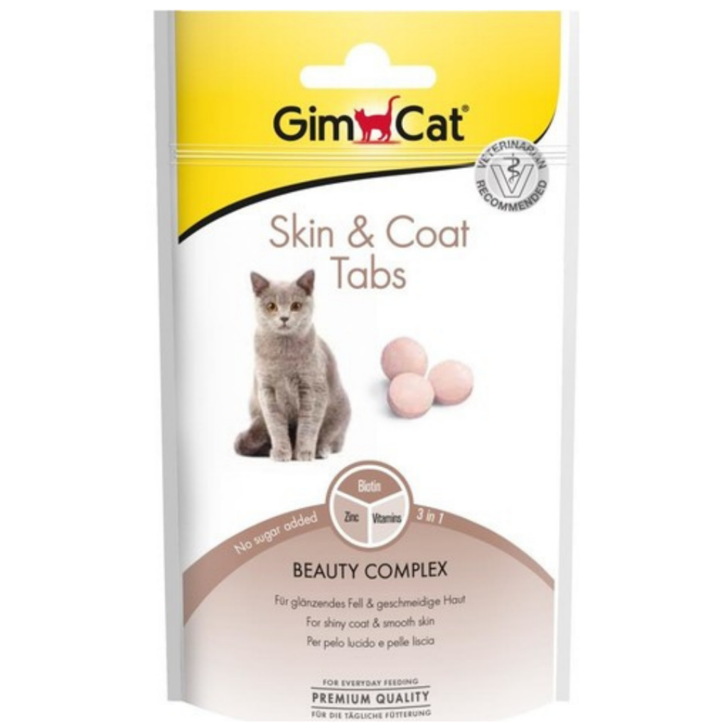 Gimcat Skin Coat Tabs Kedi Ödül Tableti 40 Gr