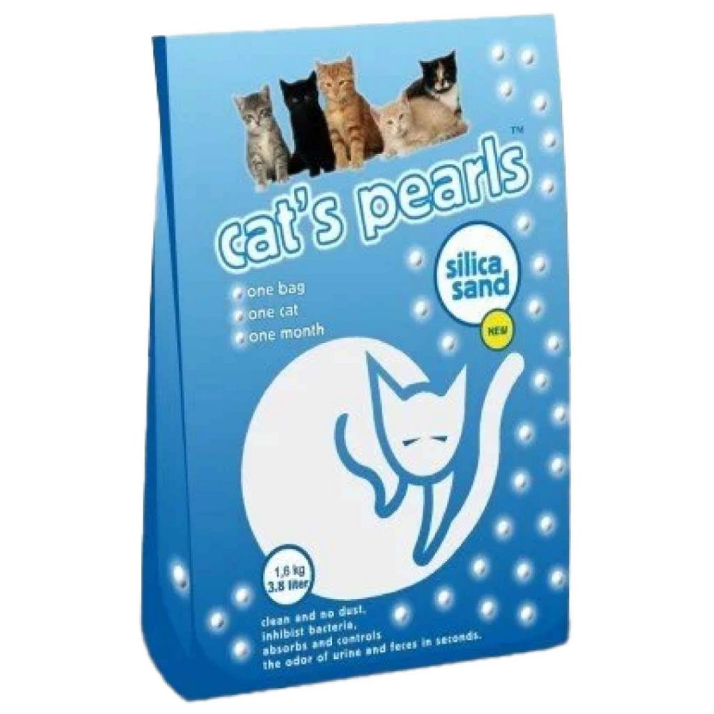 Cat's Pearls Silica Kristal Kedi Kumu 1.6 Kg 3.8 Litre