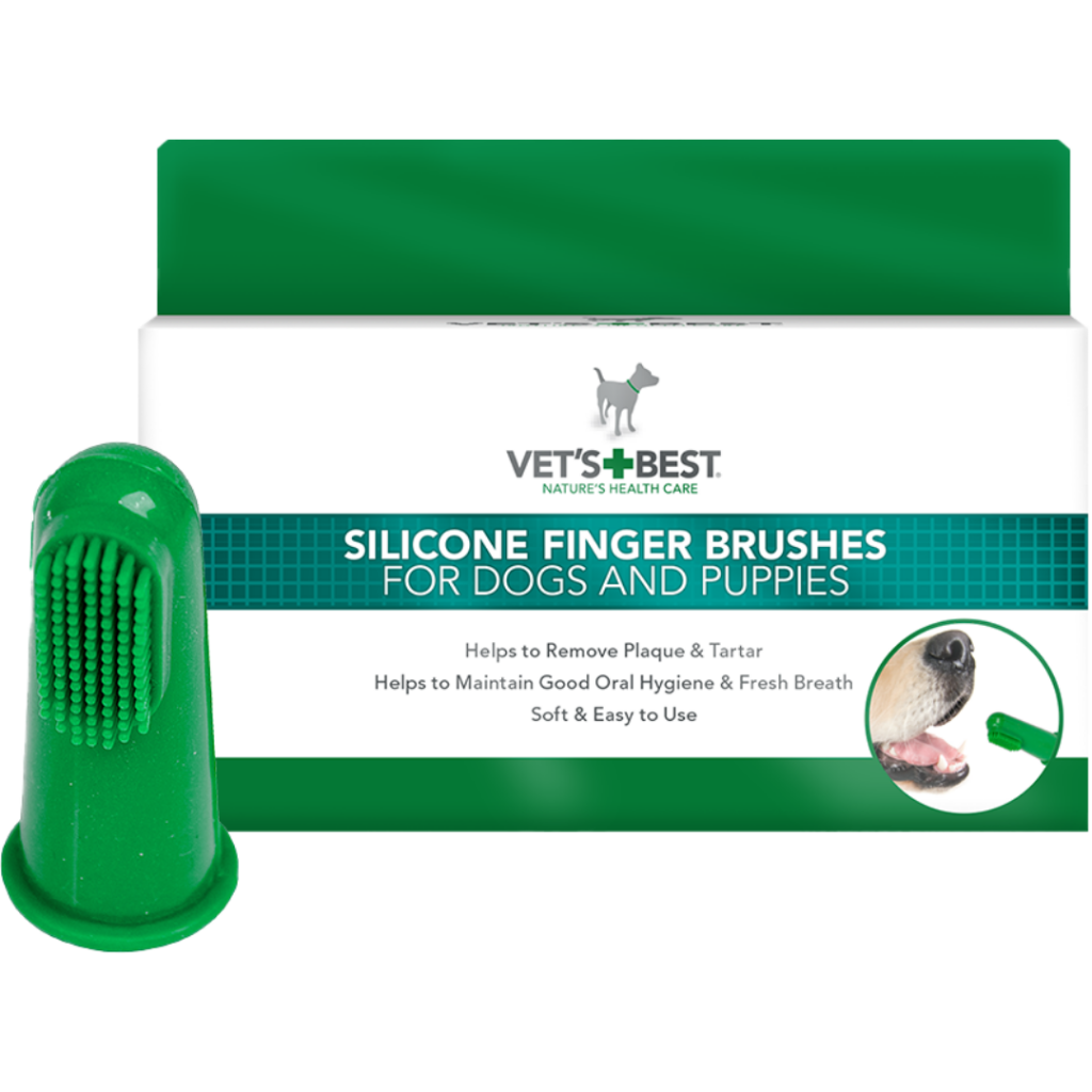 Vet's Best Slikon Başlıklı Parmak Diş Fırçası 5 Li Paket