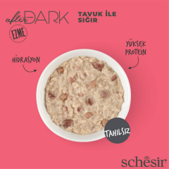 Schesir After Dark Tavuklu ve Sığırlı Pate Kedi Konservesi 80 Gr