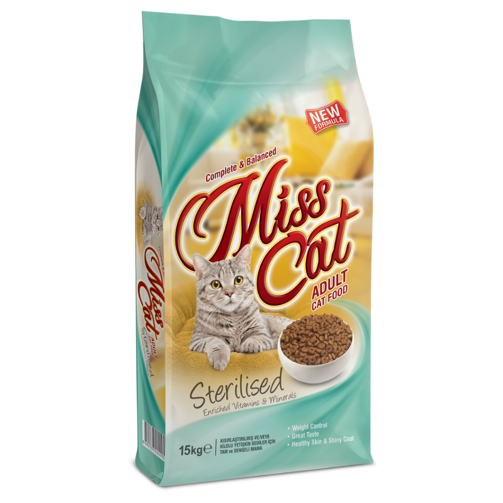 Miss Cat Sterilised Tavuklu Kısırlaştırılmış Kedi Maması 12 Kg