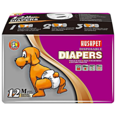 Hushpet Köpekler İçin Külot Tipi Çiş Pedi Medium 12 Li Paket