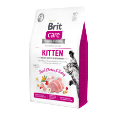 Brit Care Kitten Hypo Allergenic Sağlıklı Büyüme Tavuklu ve Hindili Tahılsız Yavru Kedi Maması 2 Kg