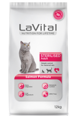 Lavital Sterilised Somonlu Kısırlaştırılmış Kedi Maması 12 Kg