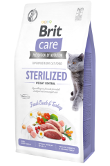 Brit Care Hypo Allergenic Kilo Kontrolü İçin Ördekli Tahılsız Kısırlaştırılmış Kedi Maması 7 Kg