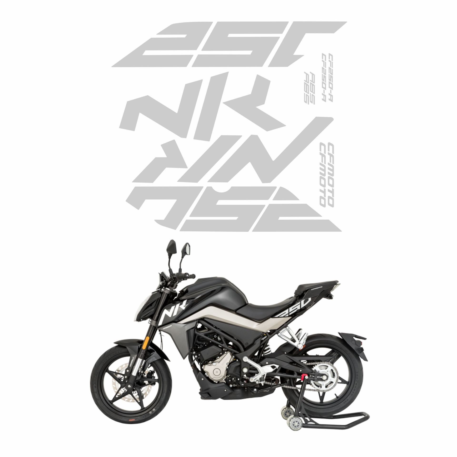 CF MOTO 250 NK STİCKER SETİ BEYAZ