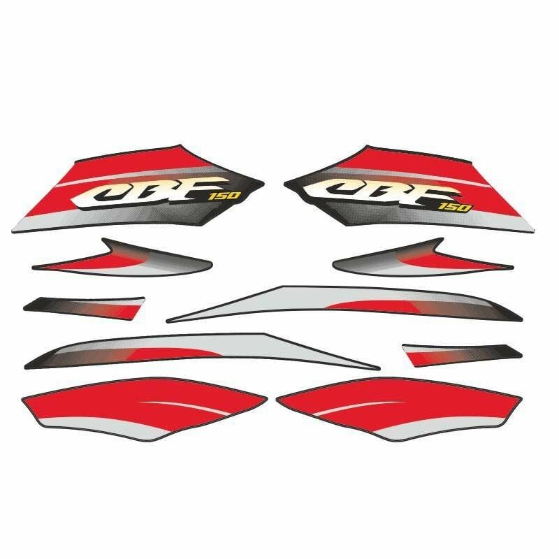 HONDA CBF 150 UYUMLU STICKER SETI SİYAH 002