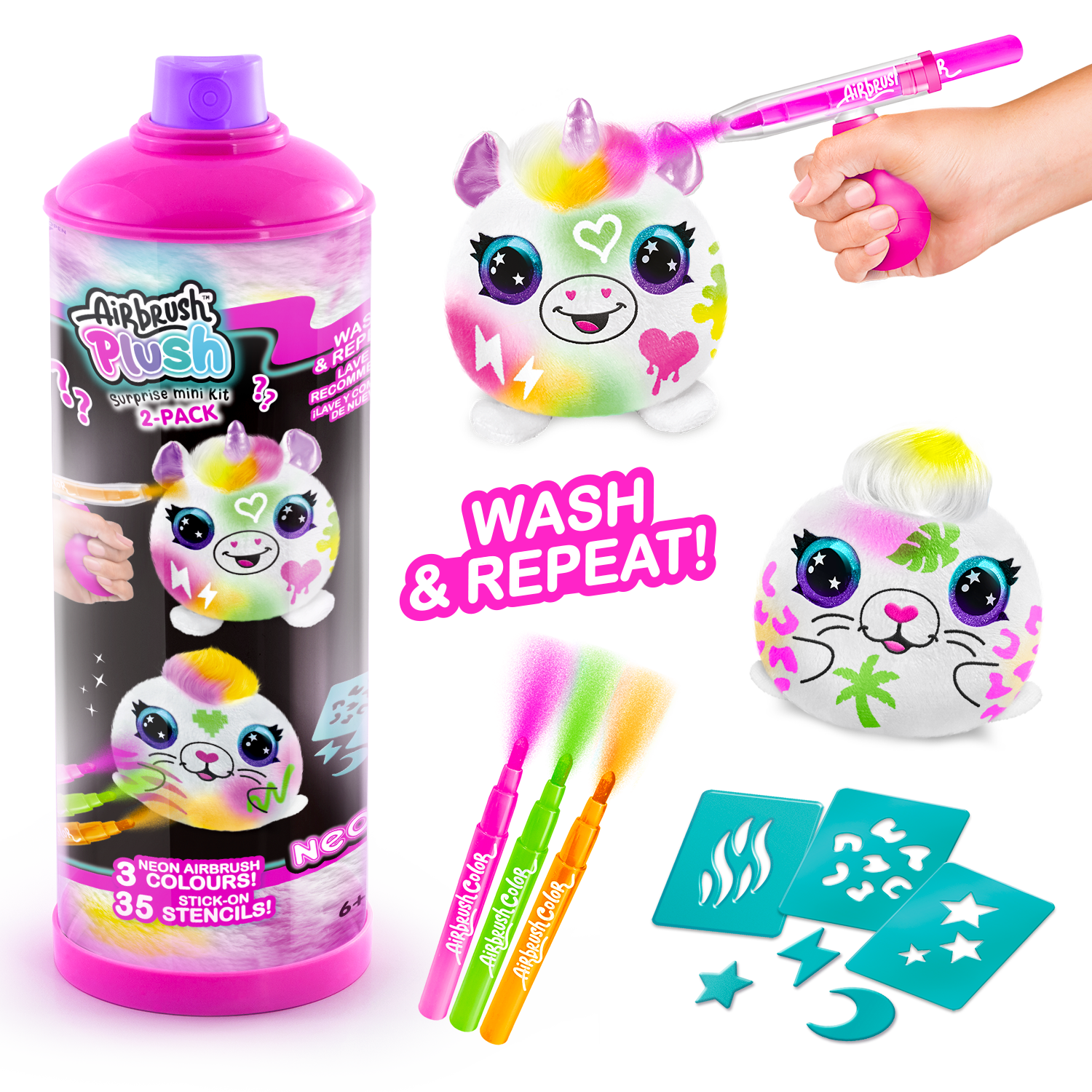 Sürpriz Mini Neon Peluş 2'li Paket