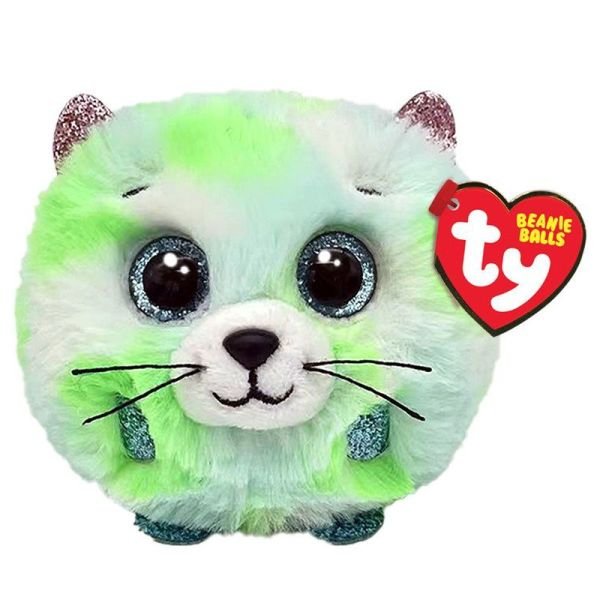 Ty Teeny Puffies Yeşil Kedi 10 Cm