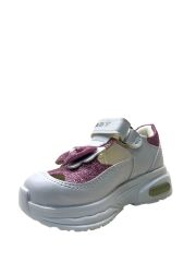 3830 Kız Bebek Işıklı Ayakkabı Beyaz/Fuşya - 25