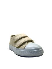 1203-2 Çocuk Keten Işıklı Sneaker Bej - 30