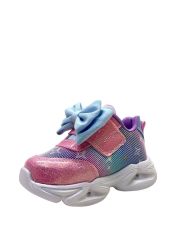 240 Hafif Kız Bebek Işıklı Sneaker MAVİ - 23