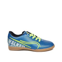 233 Erkek Çocuk Futsal Ayakkabı Saks Mavi/Yeşil - 35
