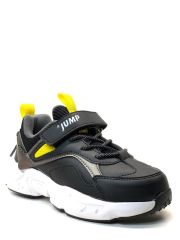 Jump 29605 Ortopedik Kız Çocuk Beyaz-Pembe Sneaker Siyah-Sarı - 34