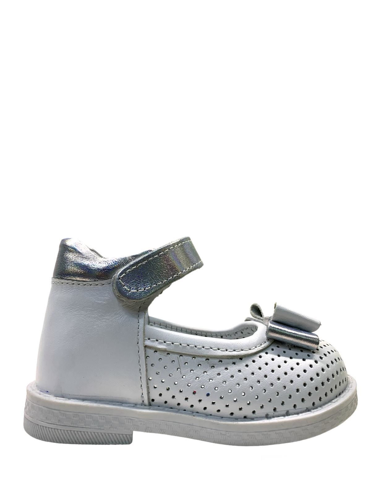 095 Kız Bebek Deri Korseli İlk Adım Ayakkabı BEYAZ - 20