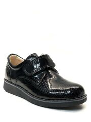 400 Ortopedik Erkek Çocuk Siyah Rugan Klasik Ayakkabı SİYAH RUGAN - 29