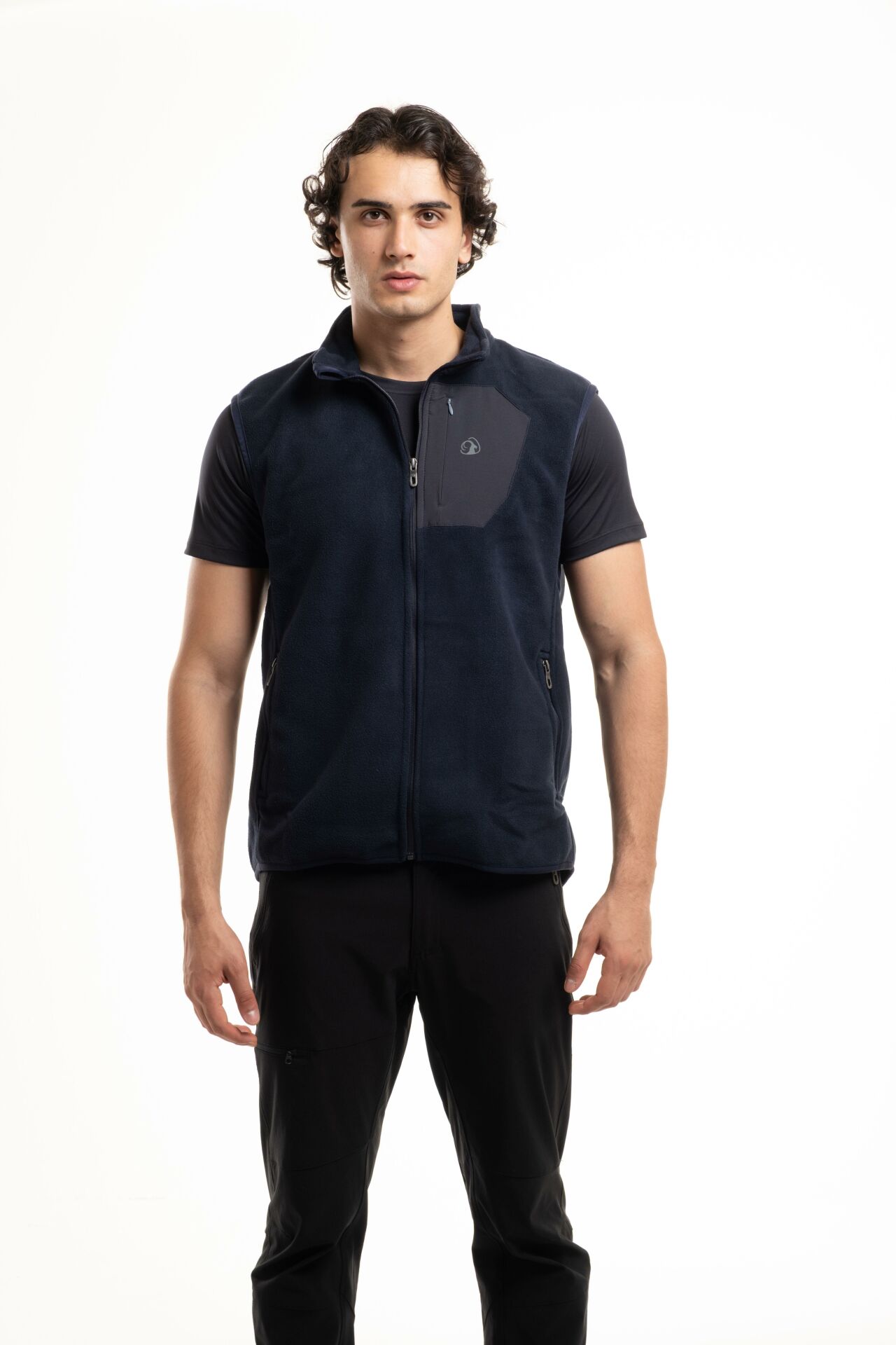 Climbolic Yıldırım Polar Erkek Yelek Siyah - Gri - XL