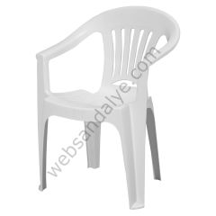 Abril Beyaz Plastik Sandalye