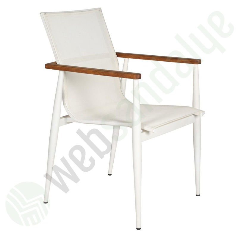 Meram Modern Dış Mekan Sandalyesi Beyaz