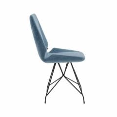 Koliv Eyfel Ayaklı Mavi Metal Sandalye