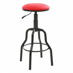 Gabri Boyalı Siyah Ayaklı Bar Sandalyesi