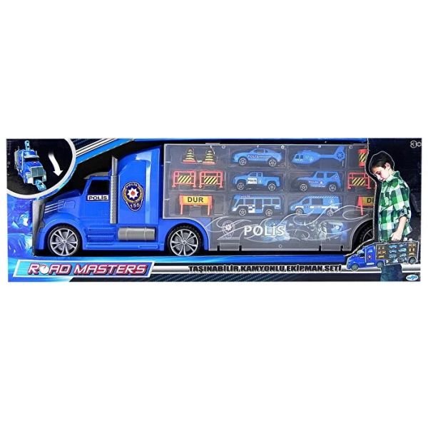 MEGA-XY6602G TASINABILIR KAMYONLU POLIS SET 12