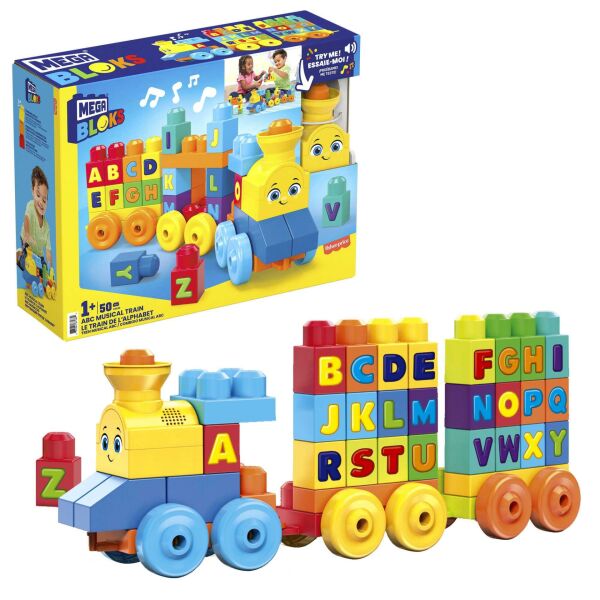 MATE-FWK22 MEGA BLOKS MUZIKLI ALFABE TREN 2