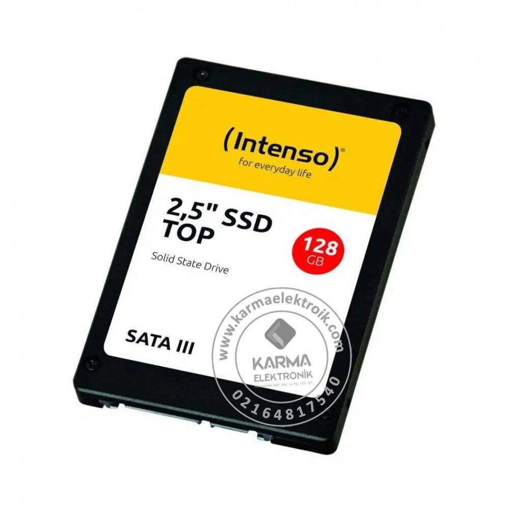 Intenso Top 128GB 520MB-500MB/s Sata III 2.5 SSD 3D NAND TLC