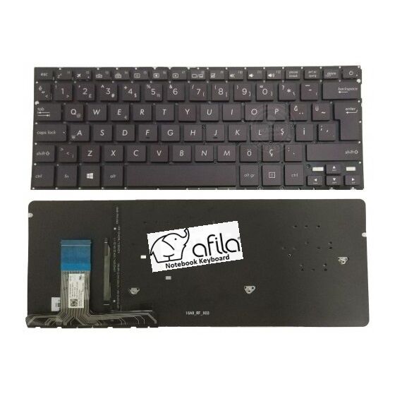 Asus ZenBook UX330CA-FB105T Notebook Klavye (Siyah TR) ışıklı