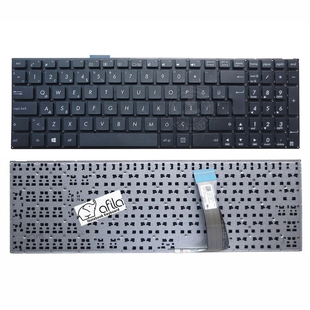 Asus E502NA-DM014T E502NA-GO001T Notebook Klavyesi Siyah - TR