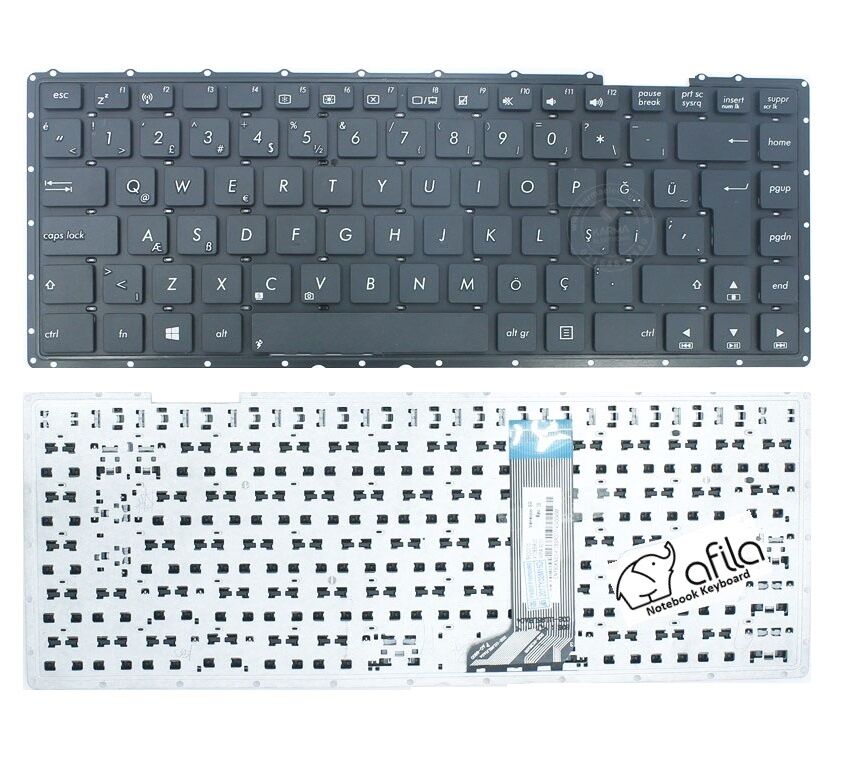 Asus Y483L Notebook Klavyesi Siyah TR