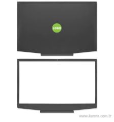 HP Pavilion Gaming 15-CX0039nt (8KZ52EA) uyumlu Notebook Cover, Bezel SET (Yeşil Logo)