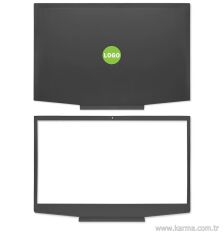 HP Pavilion Gaming 15-CX0065TX uyumlu Notebook Cover, Bezel SET (Yeşil Logo)