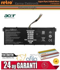 Acer Aspire ES1-572-354H Notebook Batarya - Pili / Ver.2 - 4Cell / 15.2V