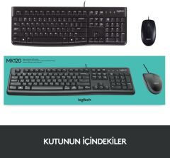 Logitech MK120 SET Q TR SIYAH Klavye 920-002560