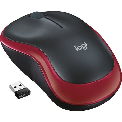 Logitech M185 Kablosuz Mouse Siyah - Kırmızı 910-002237