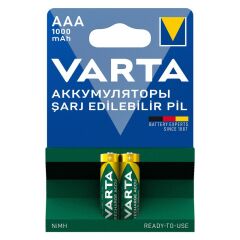 VARTA NI-MH 1.2V 1000 MAH HR03 AAA ŞARJLI 2'Lİ İNCE KALEM PİL