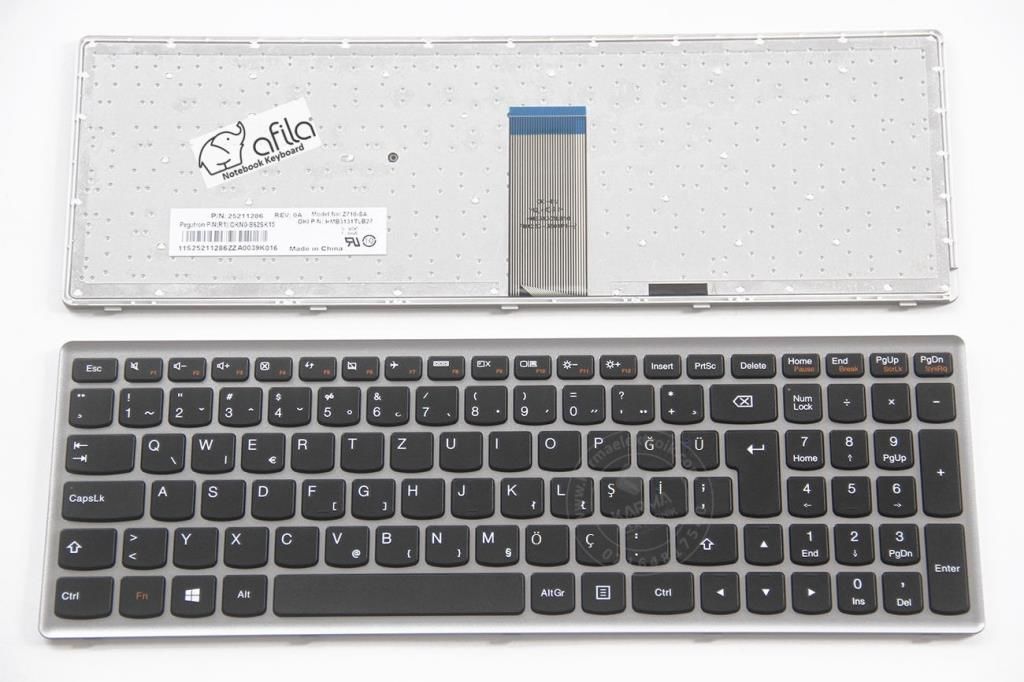 Lenovo Z710 U510 Notebook Klavyesi (Siyah TR)