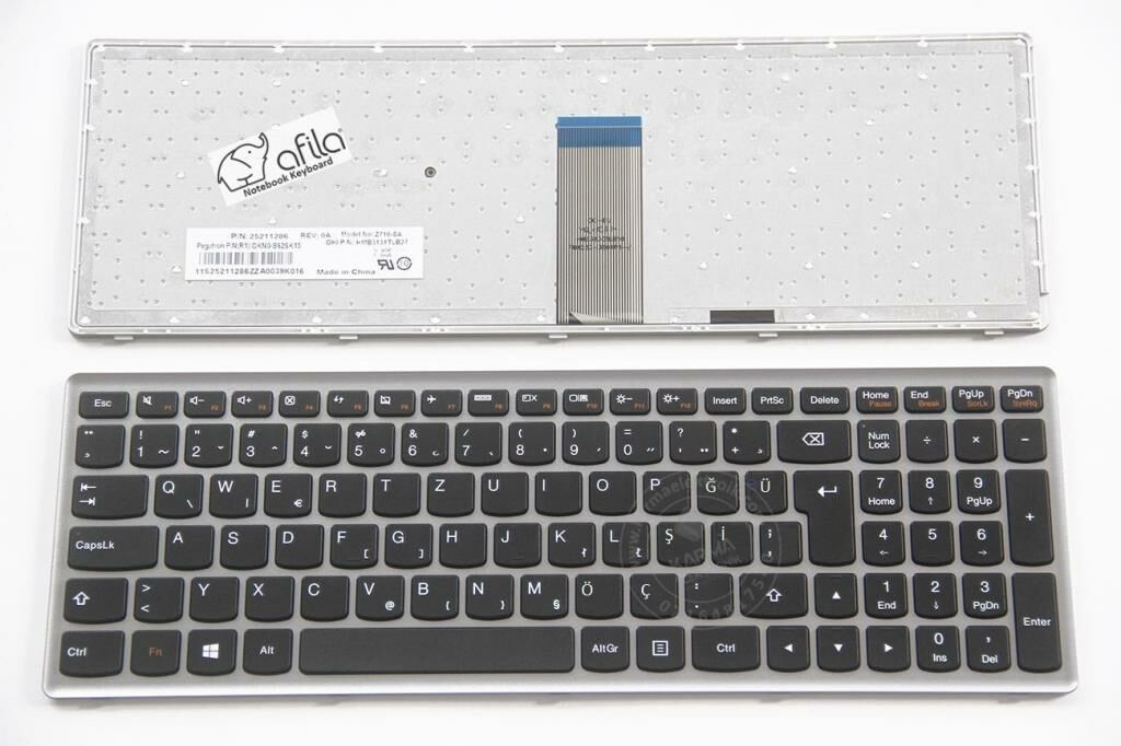 Lenovo ideaPad U510 59-359624 Notebook Klavye (Siyah TR)